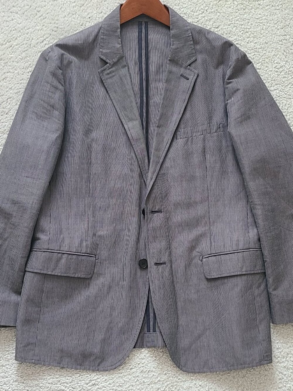 Theory Men's Walten/Finley Mini-Check Single Breasted Unstructured Blazer Sz 40R
